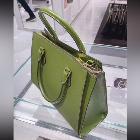 Michael Kors Satchel Hope Large Evergreen - Picture 3 of 5